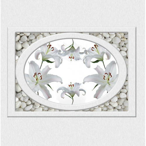 Панель потолочная ПВХ Novita 3D Лилия 2500х2000 мм 8 штук