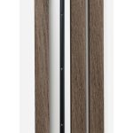 Рейка МДФ интерьерная 2700х16х35 ясень темный/анкор винтаж