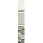 Панель стеновая ПВХ Панельпласт Вечерняя Фантазия Нигелла Зеленая Фон 2700х250х8 мм