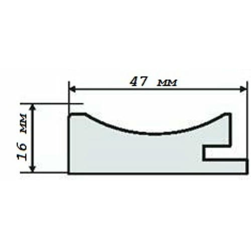 Планка стартовая МДФ Орех 2800х47 16мм — изображение 2