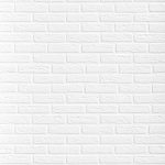 Панель листовая МДФ Profbuild 3D Кирпич Лофт грунтованная белая 2240х1200 мм