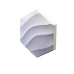 Дизайнерская 3D панель из гипса Artpole Heksa-wave 200x173 мм