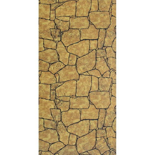 Стеновая панель МДФ Акватон Камень Камень Янтарный с тиснением 2440х1220 мм