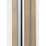 Рейка МДФ интерьерная 2700х16х35 дуб сонома