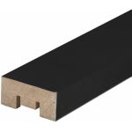 Рейка МДФ интерьерная 2700х16х35 черная