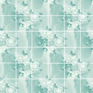 Стеновая панель ХДФ Акватон Фантазия Мята 2440х1220 мм