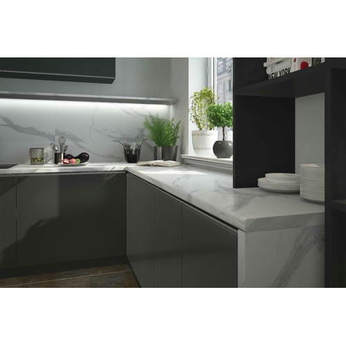 Панель стеновая МДФ Кедр 305х60х0,4см Гранит белый, матовый — изображение 2