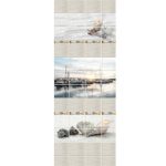 Панель стеновая ПВХ Панельпласт Бриллиантовая коллекция Мореход Узор Гавань 2700х250х8 мм 4 шт