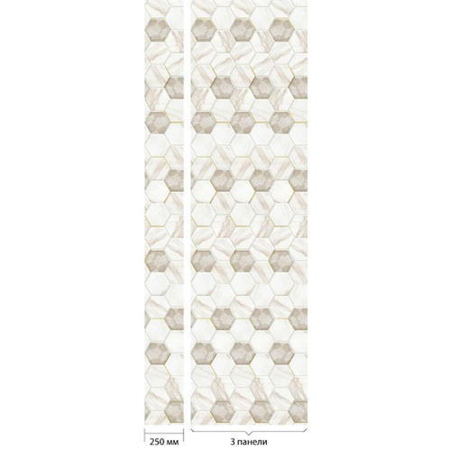 Панель стеновая ПВХ Оранда Фотолайт 124 Дублин 2700х250 мм 10 шт