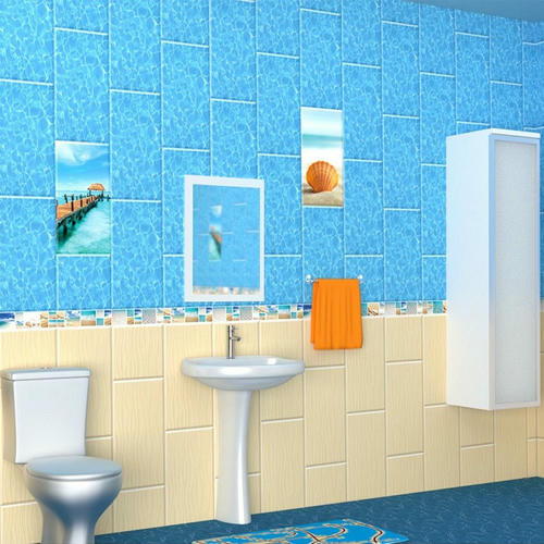 Стеновая панель ПВХ Век Песчаный берег Мостик 2700х250 мм — изображение 2