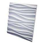 Дизайнерская 3D панель из гипса Artpole Silk 1 600х600 мм