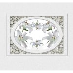 Панель потолочная ПВХ Novita 3D Лилия 1800х1500 мм 6 штук