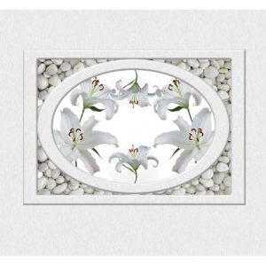 Панель потолочная ПВХ Novita 3D Лилия 1800х1500 мм 6 штук