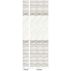 Панель стеновая ПВХ Оранда Фотолайт 105 Светлый агат 2700х250 мм 10 шт