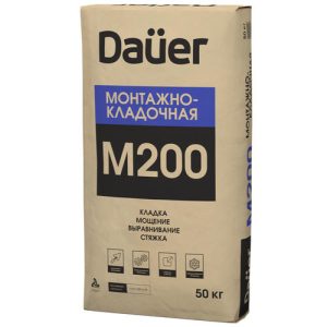 Сухая смесь Dauer М-200 монтажно-кладочная 50 кг зимняя
