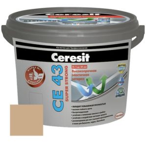 Затирка цементная Ceresit CE 43 Super Strong Багамы бежевый 2 кг