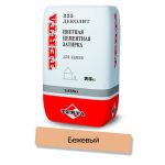 Затирка цементная Terta Деколит 2258 бежевый 25кг