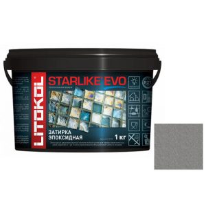 Затирка эпоксидная для швов Litokol Starlike Evo S.115 Grigio Seta серый шелк 1 кг