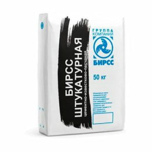 Известково-цементная штукатурка паропроницаемая БИРСС 43 С5 Грунт 50 кг
