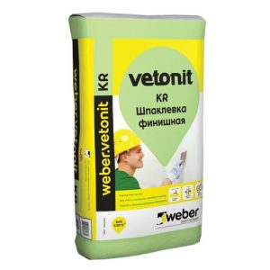 Шпаклевка известковая Weber Vetonit KR белый 25кг