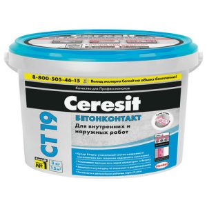 Грунтовка Ceresit Бетонконтакт CT 19 3 кг