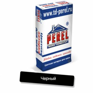 Затирка цементная Perel зима RL 5465 черная 25кг