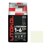 Затирка цементная для швов Litokol Litochrom 1-6 Evo LE.200 Белая 2 кг