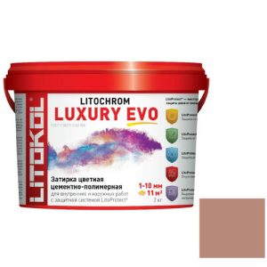Затирка цементо-полимерная для швов Litokol Luxury Evo LLE.330 Розовый лосось 2 кг