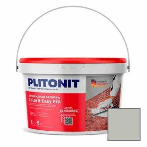Затирка Plitonit (Плитонит) Colorit Easy Fill 3-компонентная эпоксидная серебристо-серый 1 кг