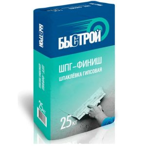 Шпаклевка гипсовая финишная Быстрой ШПГ-финиш 25 кг