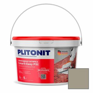 Затирка Plitonit (Плитонит) Colorit Easy Fill 3-компонентная эпоксидная песочно-серый 1 кг
