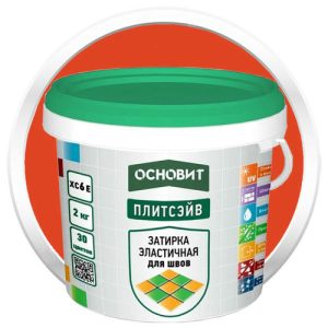 Затирка эластичная Основит Плитсэйв XC6 E Кирпичная 044 2 кг