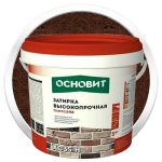 Затирка цементная для широких швов Основит Плитсэйв XC35 H медная 5 кг