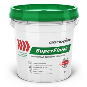 Шпатлевка полимерная финишная Dano SuperFinish 17 л