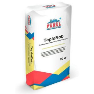 Штукатурка известково-цементная Perel 0518 TeploRob серый 20кг