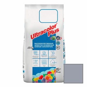 Затирка цементная Mapei Ultracolor Plus №127 Арктический Серый 2 кг