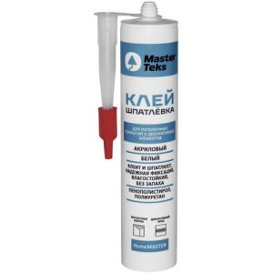 Клей-шпатлевка акриловая MasterTeks HM белая (400г)