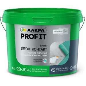 Грунт адгезионный Бетонконтакт ЛАКРА (6кг)