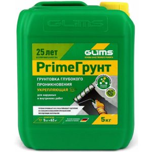 Грунтовка глубокого проникновения GLIMS Deep Prime (5кг)