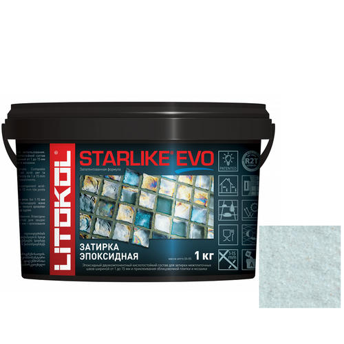 Затирка эпоксидная для швов Litokol Starlike Evo S.300 Azzurro Pastello 1 кг