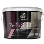 Покрытие декоративное с эффектом жемчужных песчаных вихрей Dufa Creative Perla Sabbia база Argento LC-001 5 кг