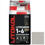 Затирка цементная для швов Litokol Litochrom 1-6 Evo LE.115 светло-серая 2 кг