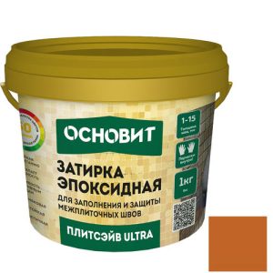Затирка эпоксидная эластичная Основит Плитсэйв Ultra XE15 Е коричневая 040 1 кг