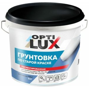 Грунтовка по старой краске OPTILUX цвет кремовый (5кг)