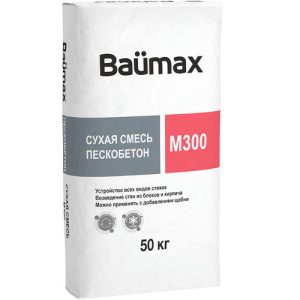 Сухая смесь Baumax М-300 Пескобетон 50 кг