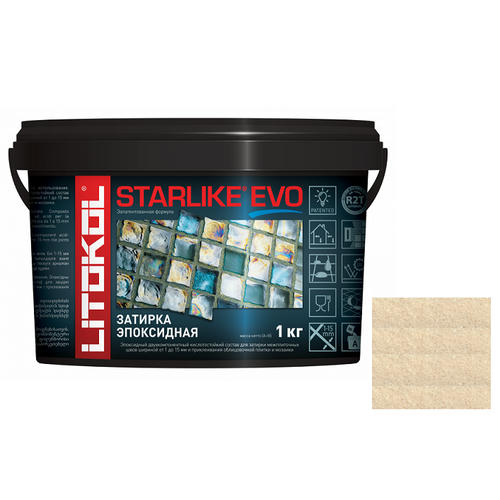 Затирка эпоксидная для швов Litokol Starlike Evo S.208 Sabbia 1 кг