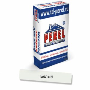 Затирка цементная Perel зима RL 5405 белая 25кг