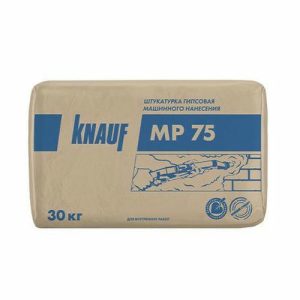 Штукатурка гипсовая Кнауф МП 75 белая 30 кг
