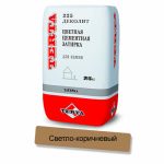 Затирка цементная Terta зима Деколит 5271 светло-коричневый 25кг