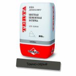 Затирка цементная Terta Деколит 2257 тёмно-серый 25кг